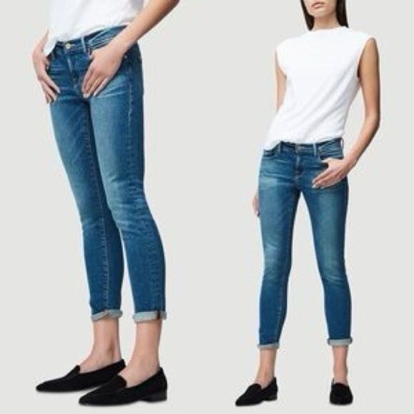 FRAME Le Garcon Denim Jeans Berkley Square Size 24 - Picture 1 of 11